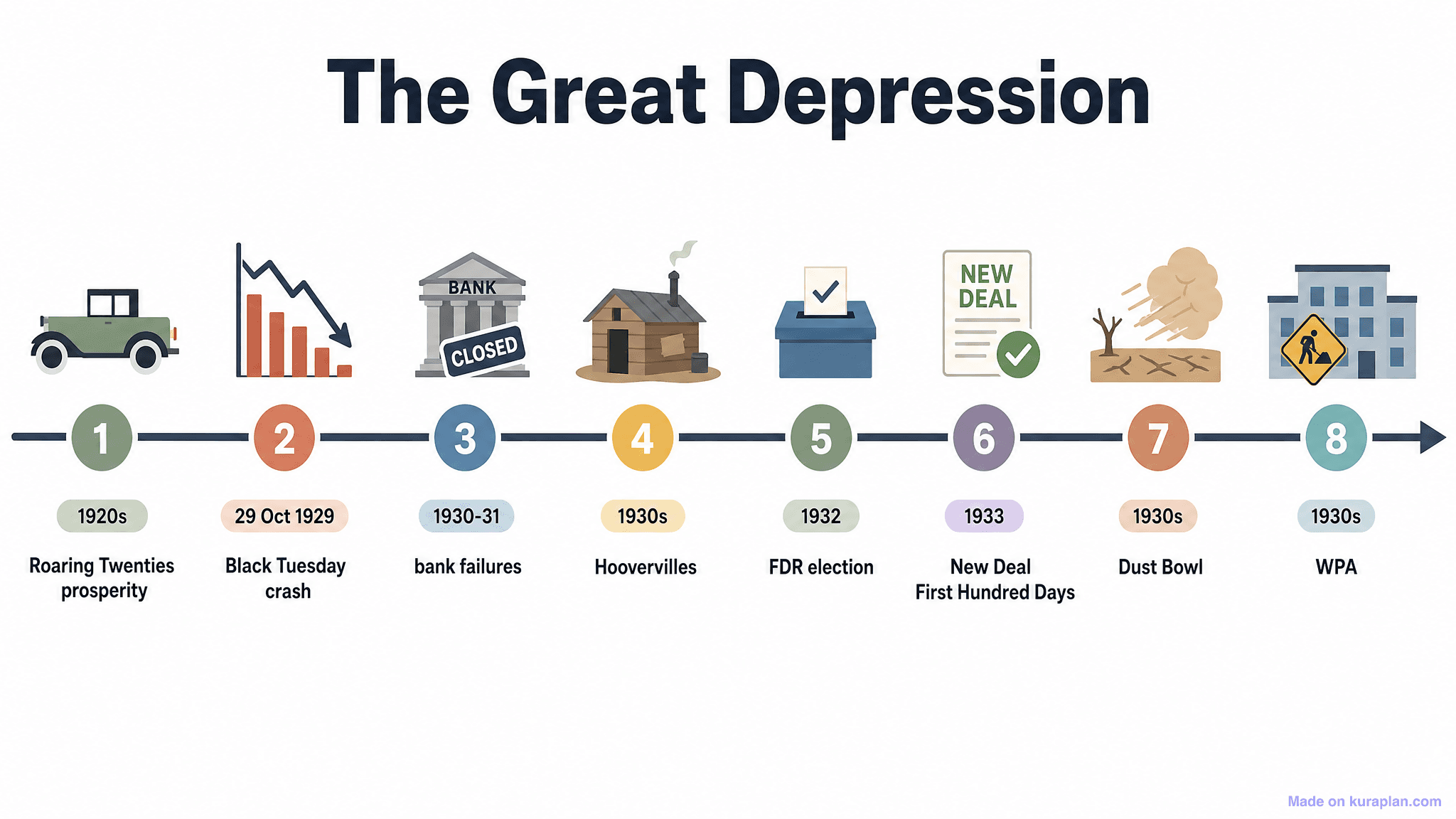 The Great Depression Timeline