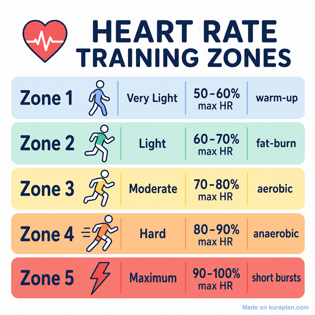 Heart Rate Training Zones (simple)
