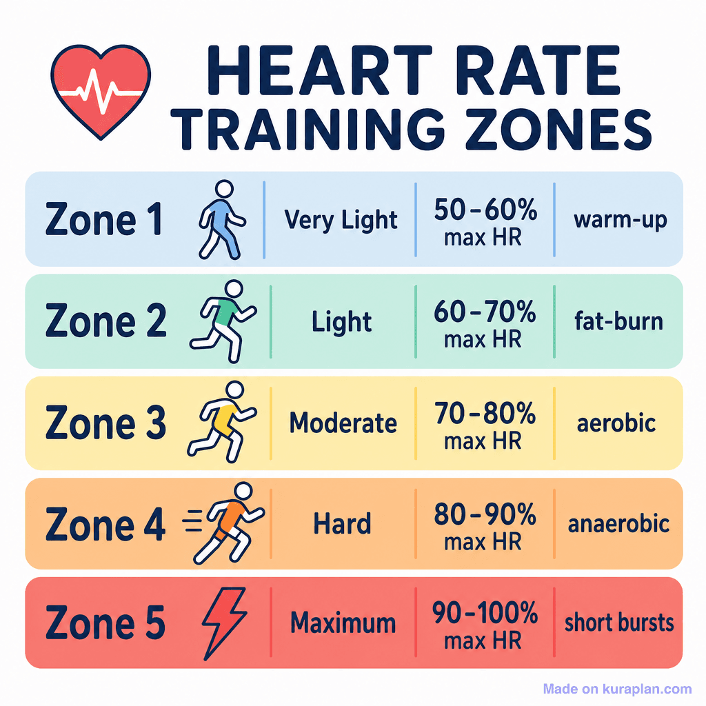 Heart Rate Training Zones (simple)
