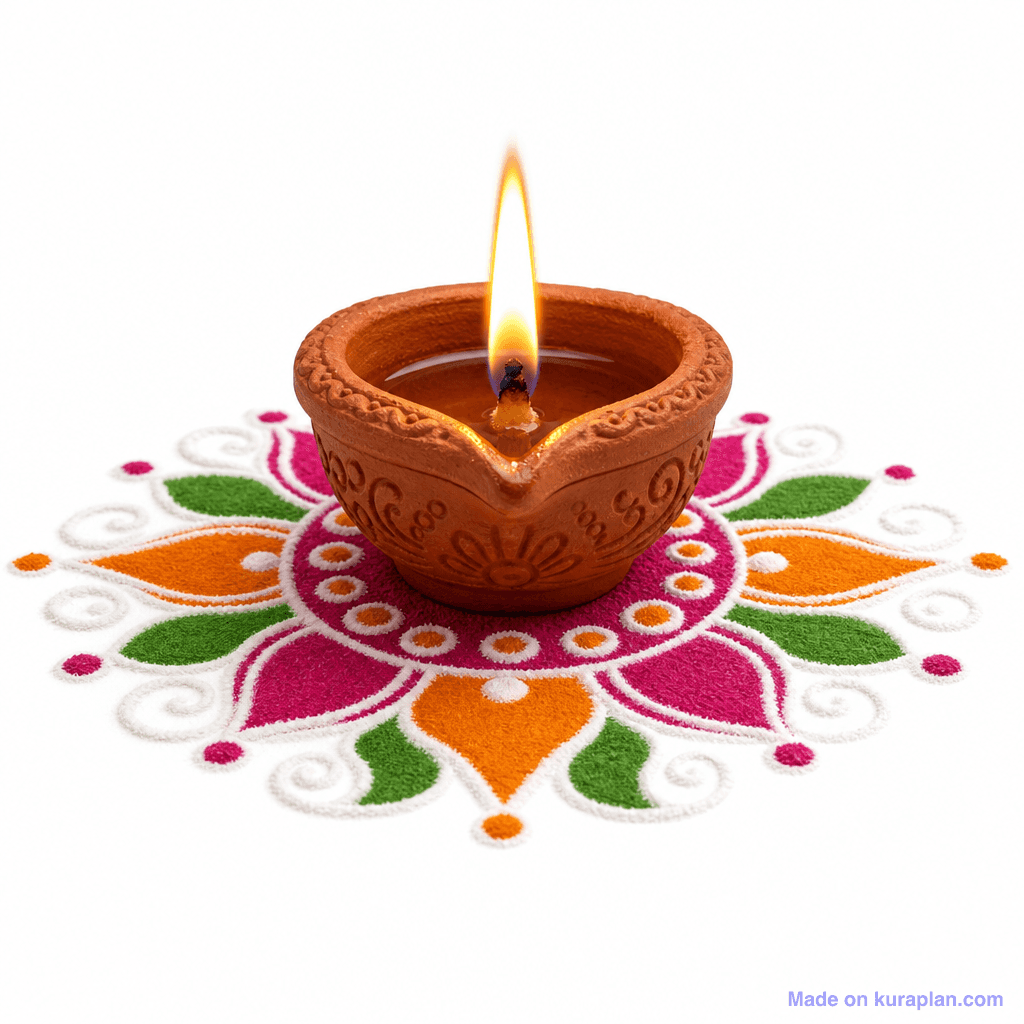 Hindu Diwali Diya Lamp