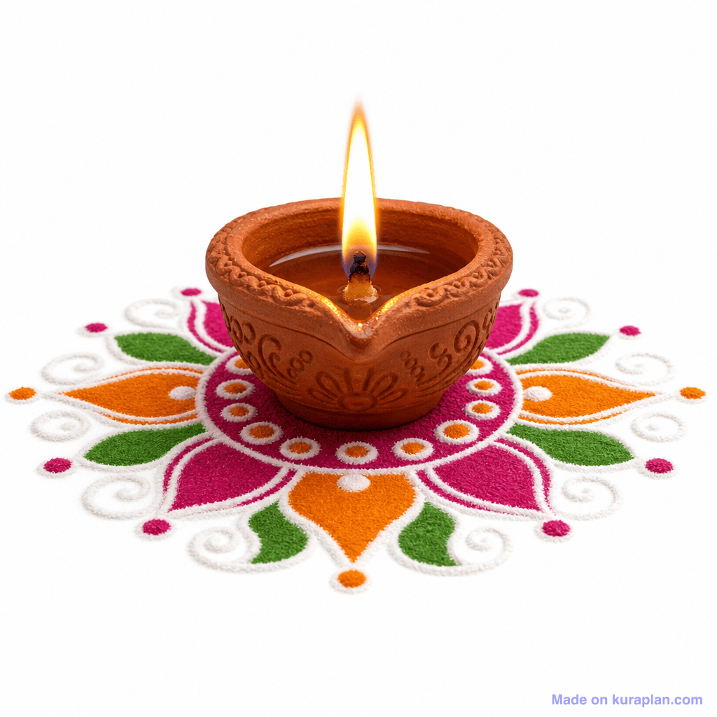 Hindu Diwali Diya Lamp