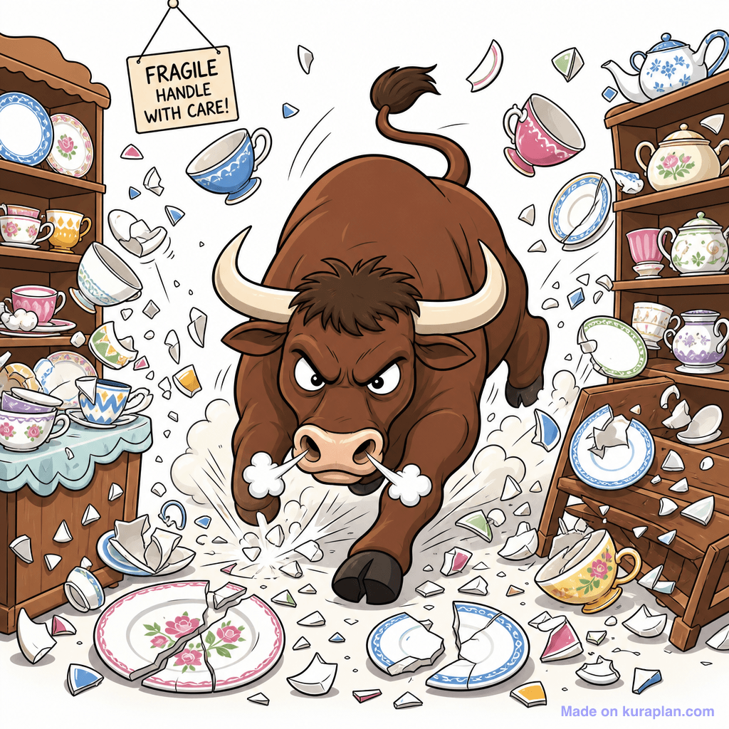 Idiom Bull In China Shop