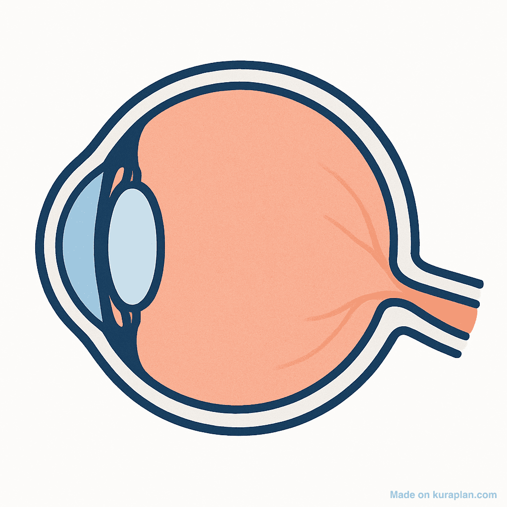 Human eye — cross section (unlabeled)