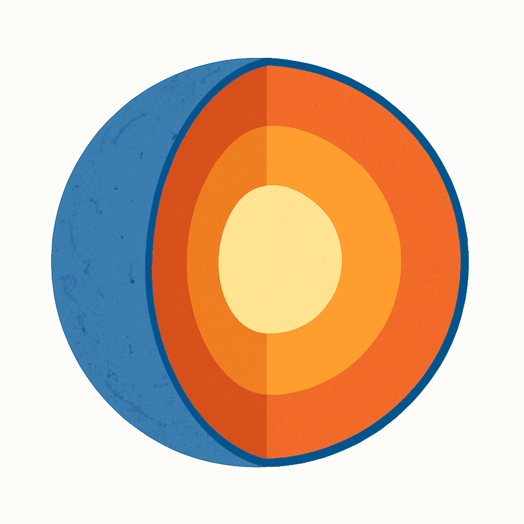 Earth — internal layers cross-section