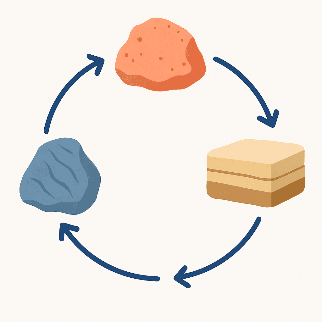 Rock cycle (unlabeled)