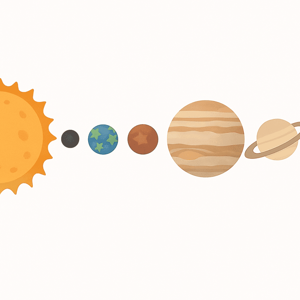 Solar System — 8 planets