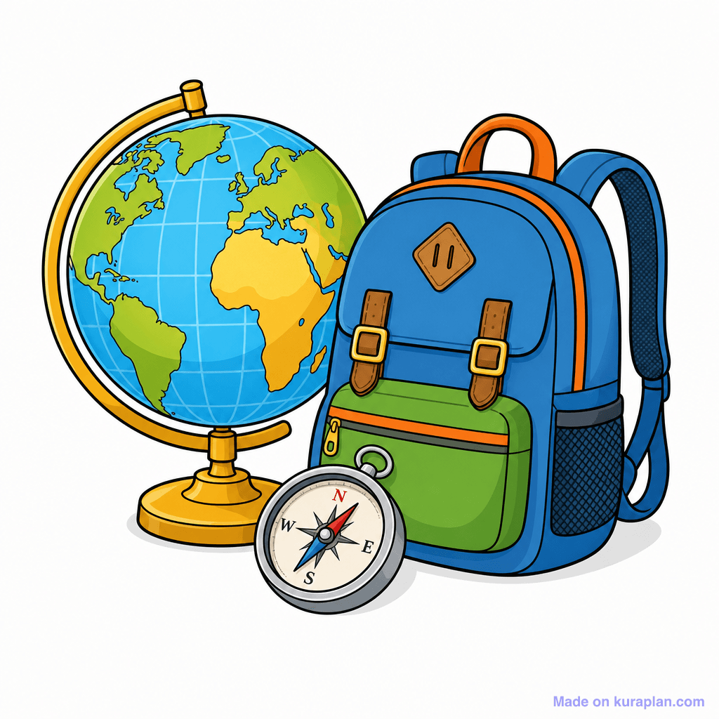Mascot Geography Globe Holder