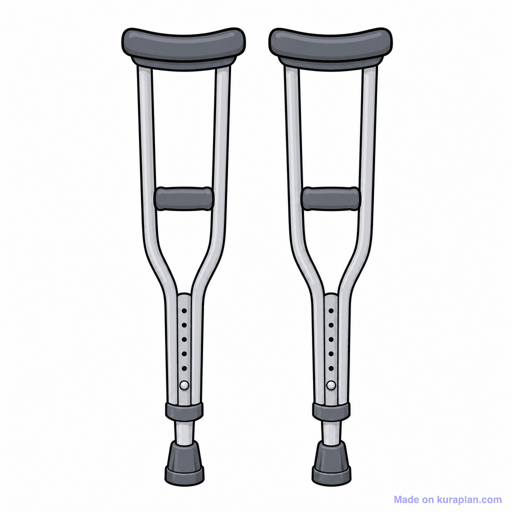 Med Crutches Pair