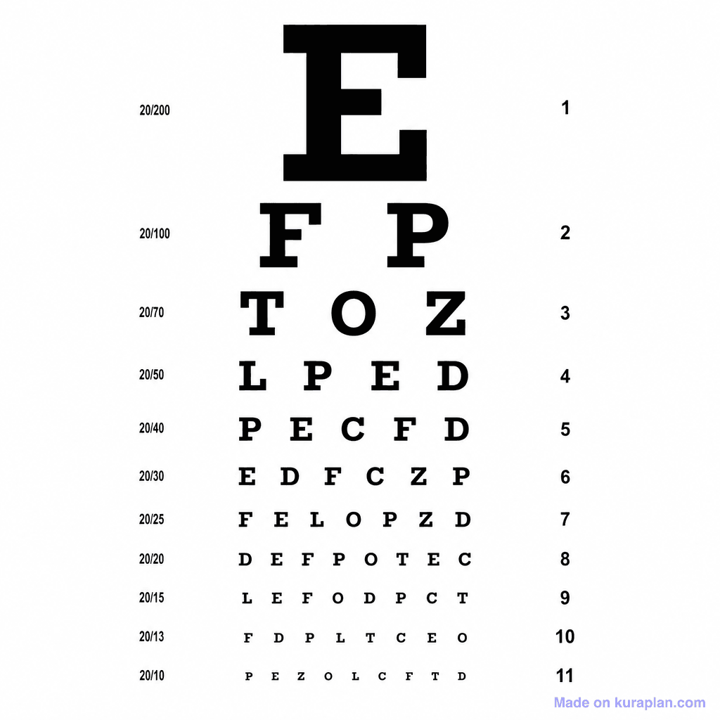 Med Eye Chart Snellen