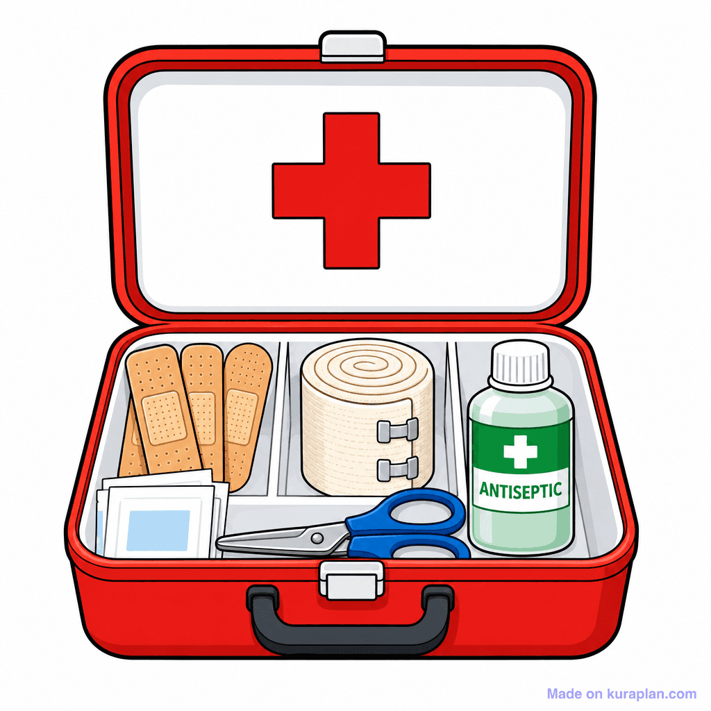Med First Aid Kit Open
