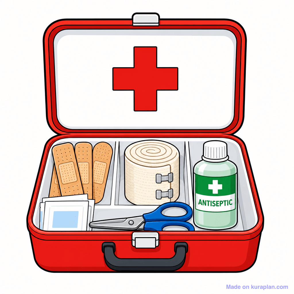 Med First Aid Kit Open