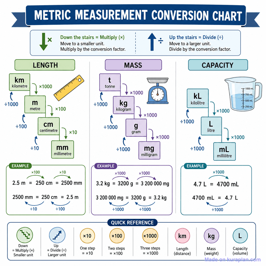 Metric Measurement Conversion Chart (detailed)