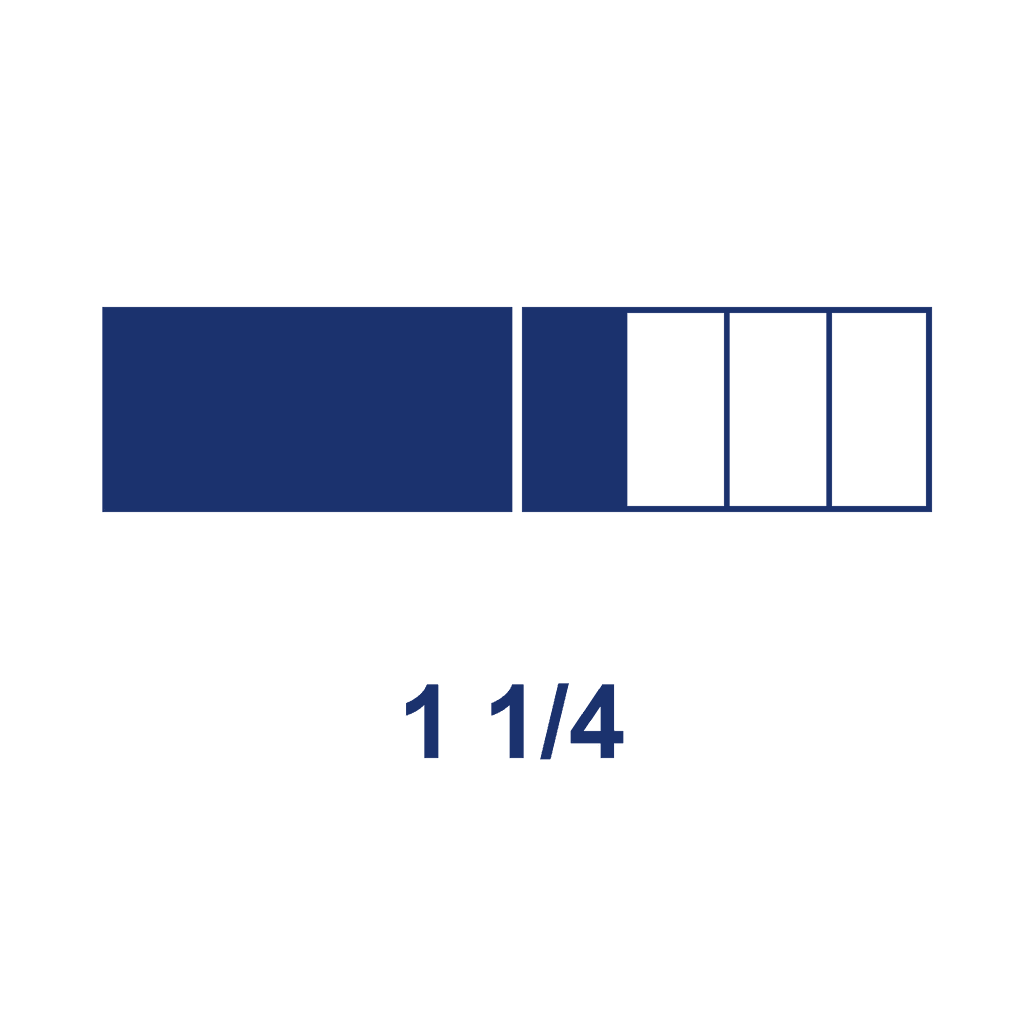 Mixed Number — 1 1/4