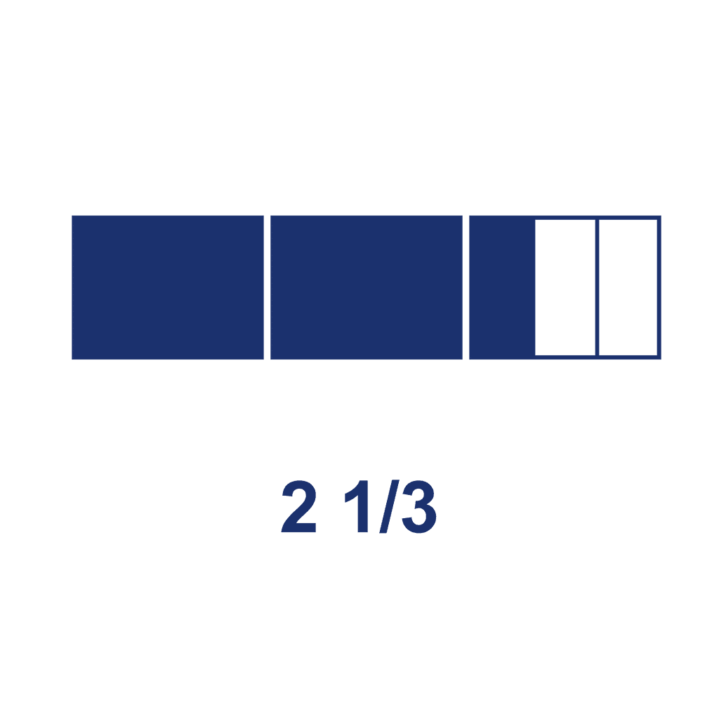 Mixed Number — 2 1/3