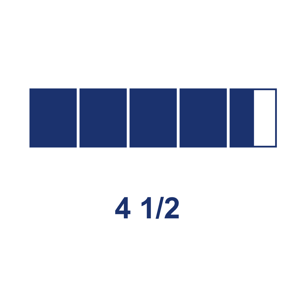 Mixed Number — 4 1/2