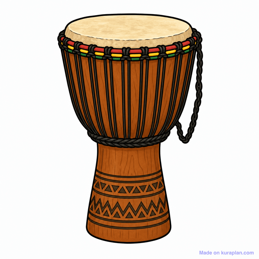 Music Djembe Labelled