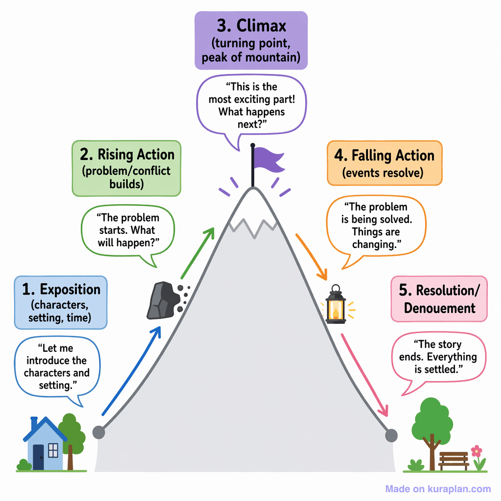 Narrative Structure (Story Mountain) (simple)