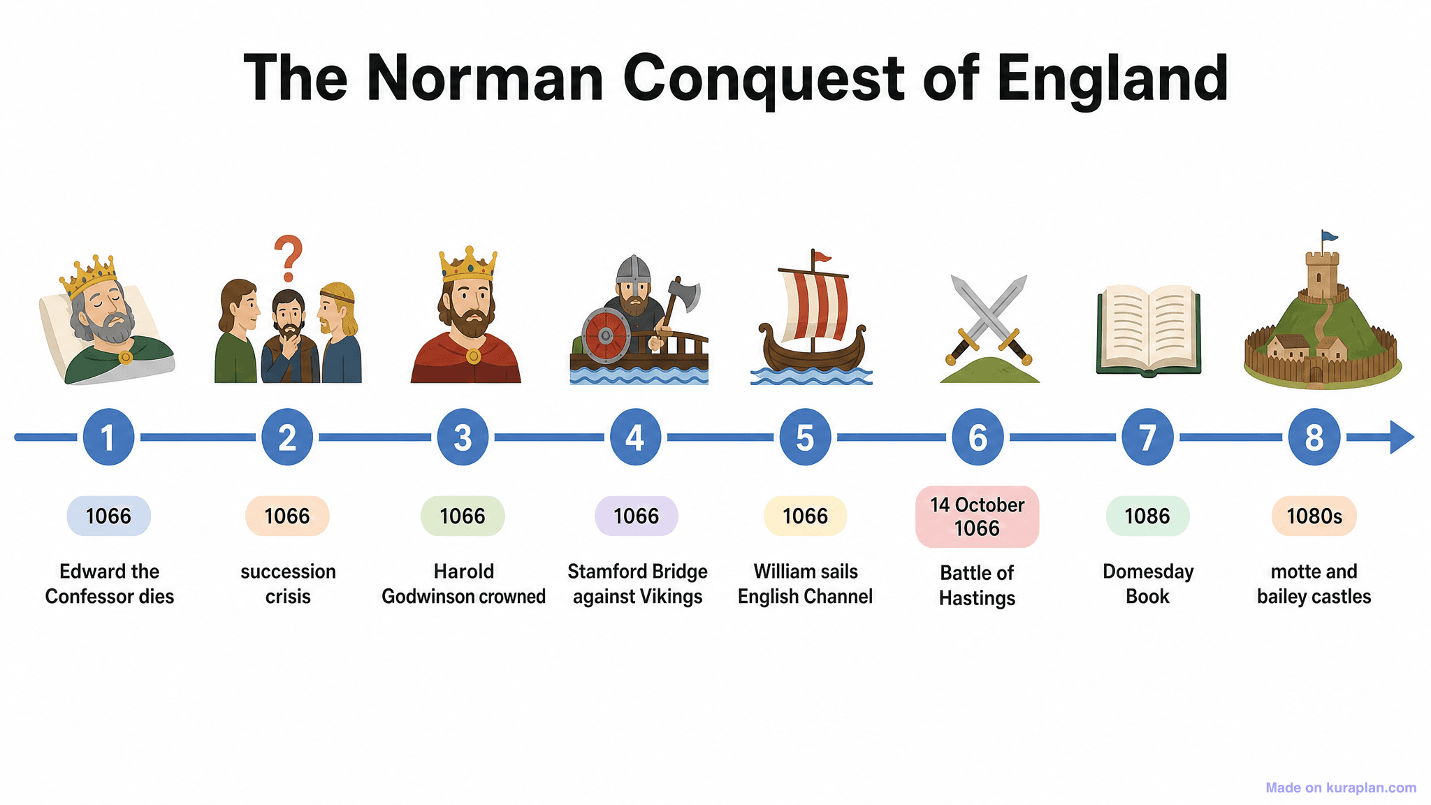 The Norman Conquest of England Timeline