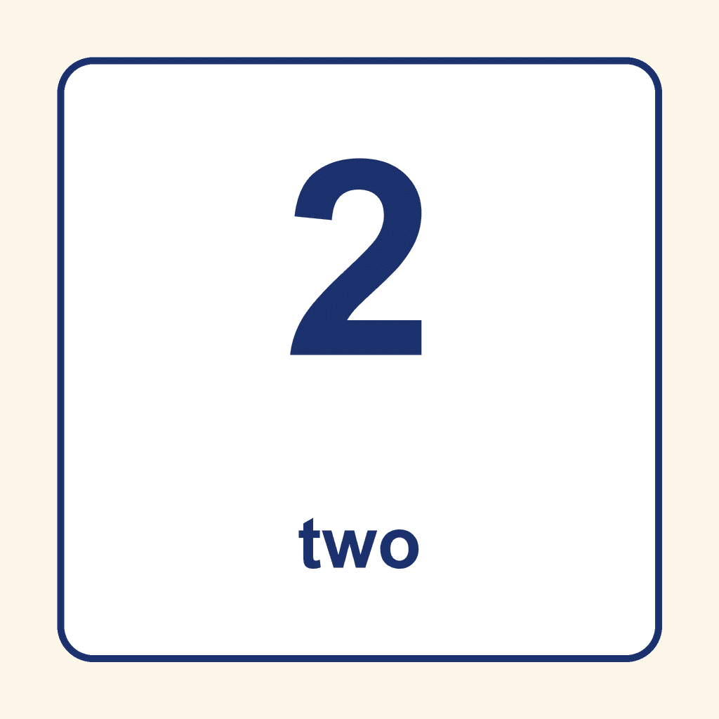 Number Word — 2 (Two)