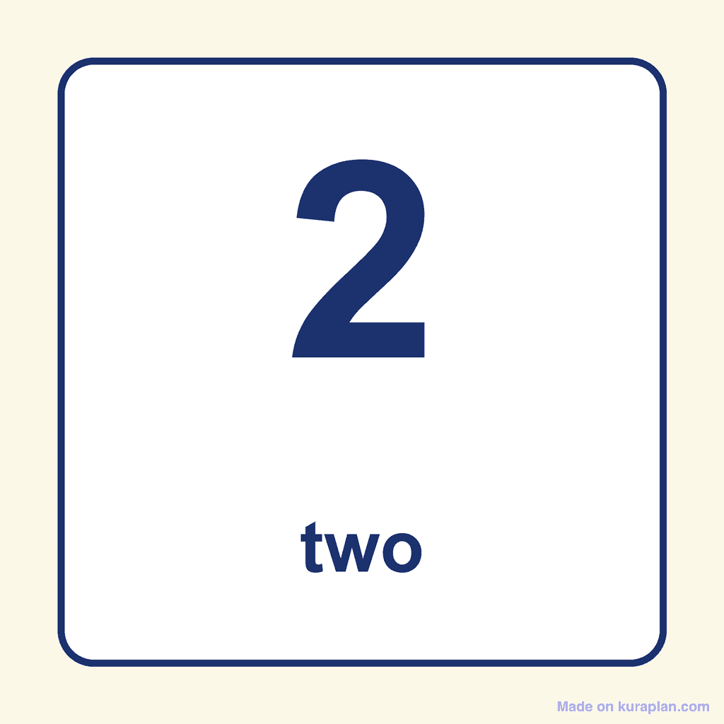 Number Word — 2 (Two)