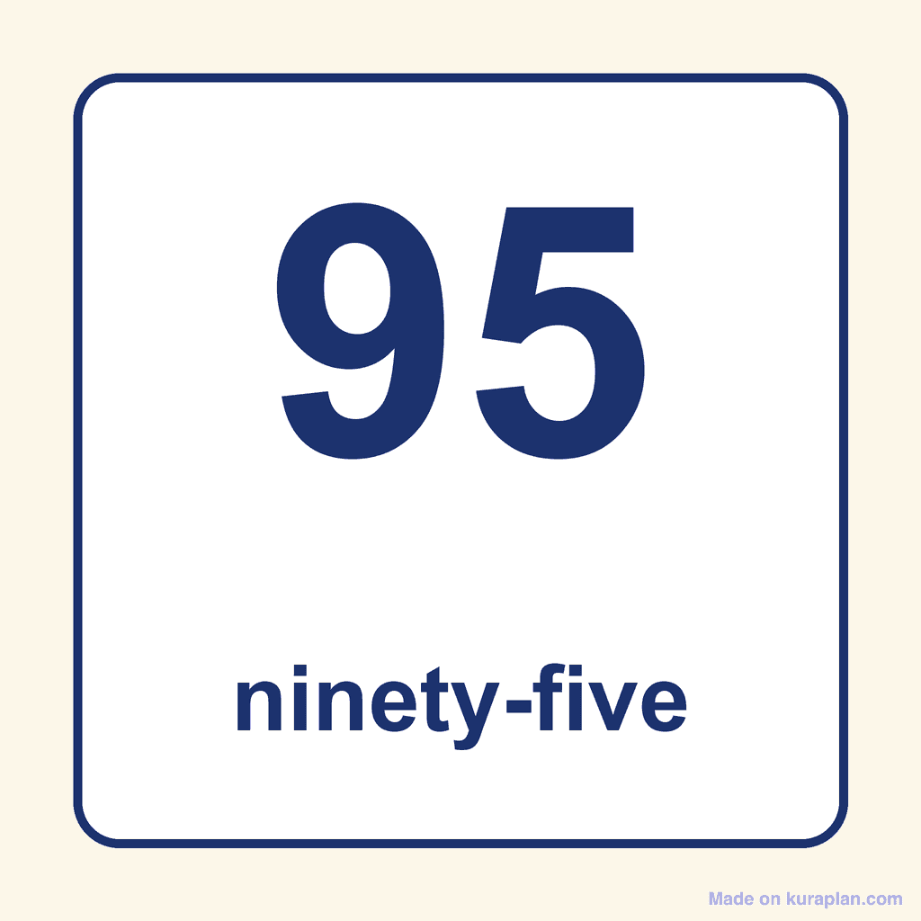 Number Word — 95 (Ninety-Five)