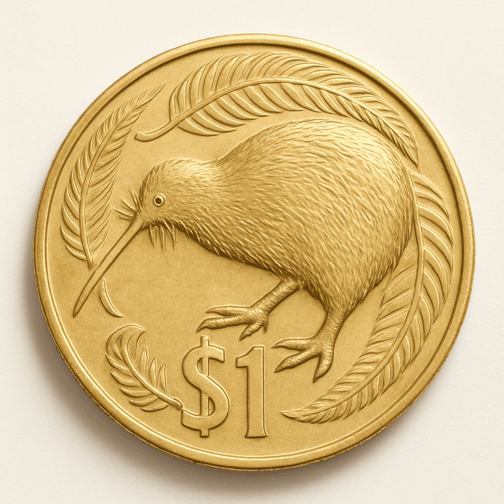 NZ $1 coin (realistic)