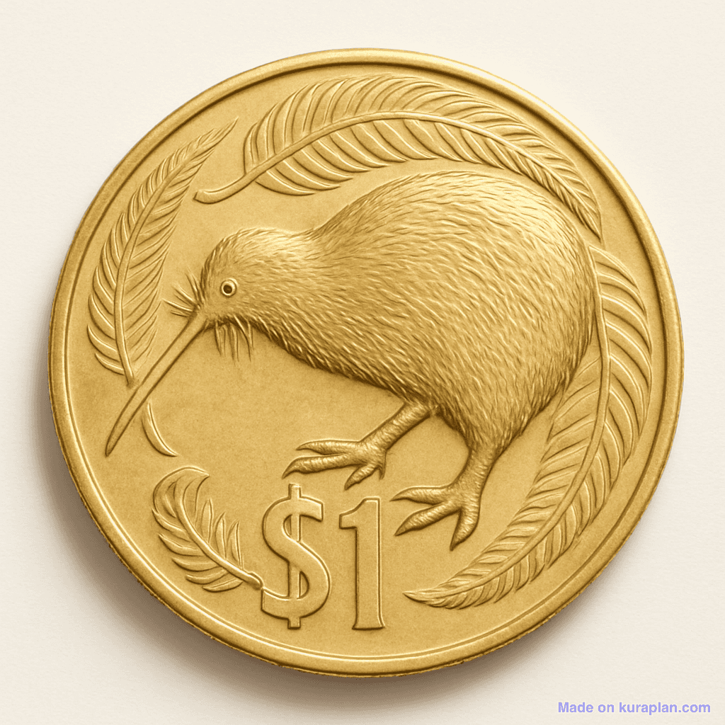 NZ $1 coin (realistic)