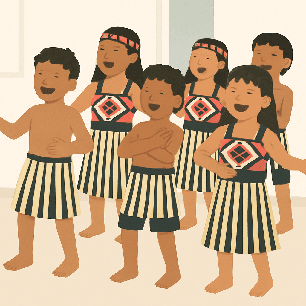 NZ Kapa Haka group performing