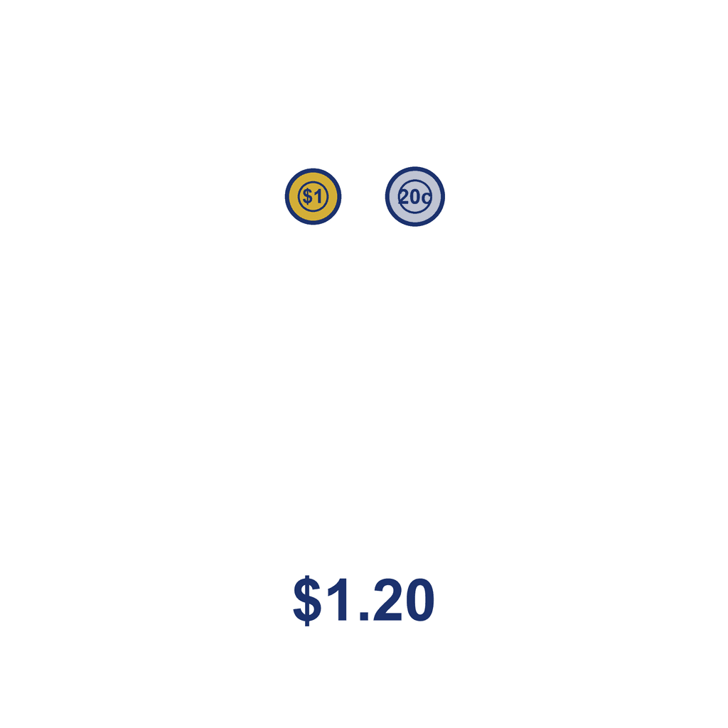 NZ Money Amount — $1.20