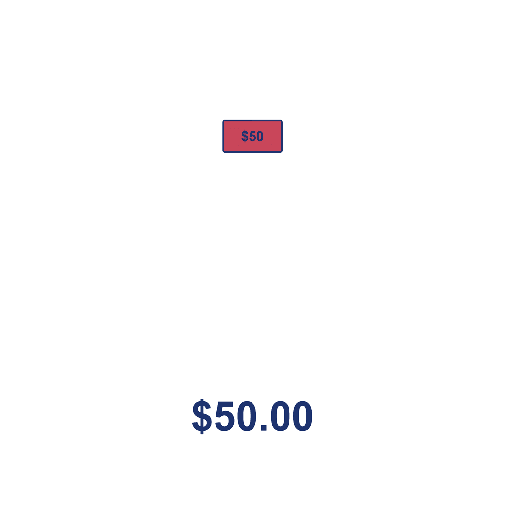 NZ Money Amount — $50.00