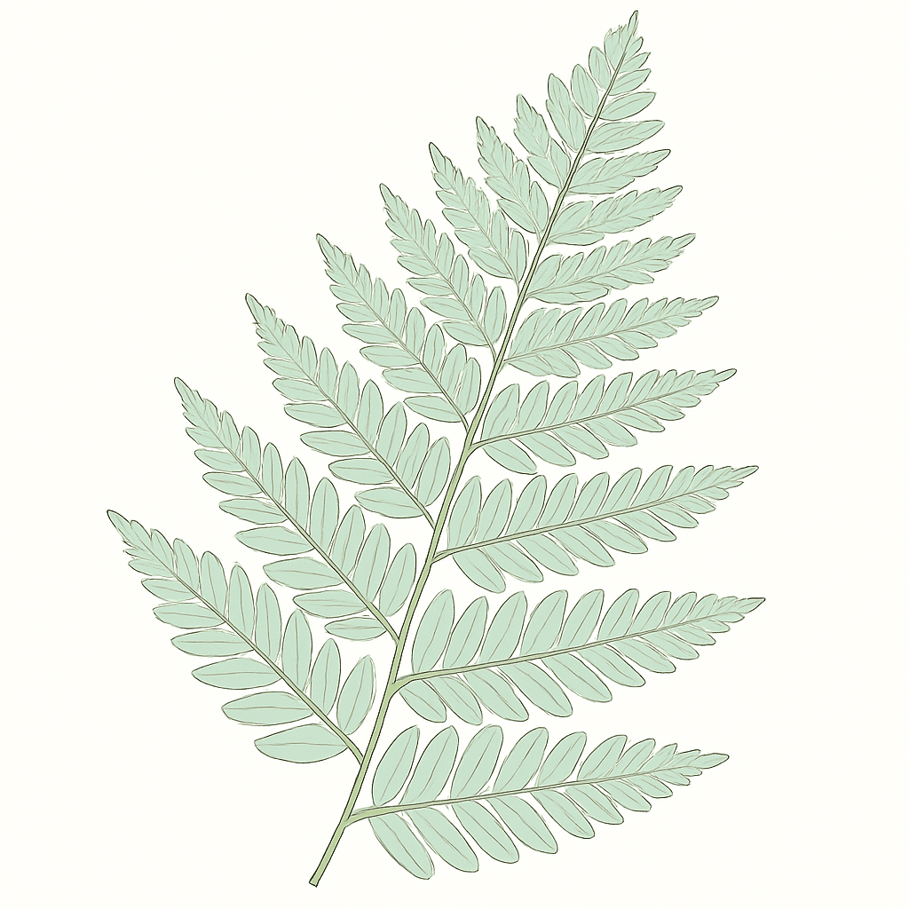 Silver fern (ponga) frond