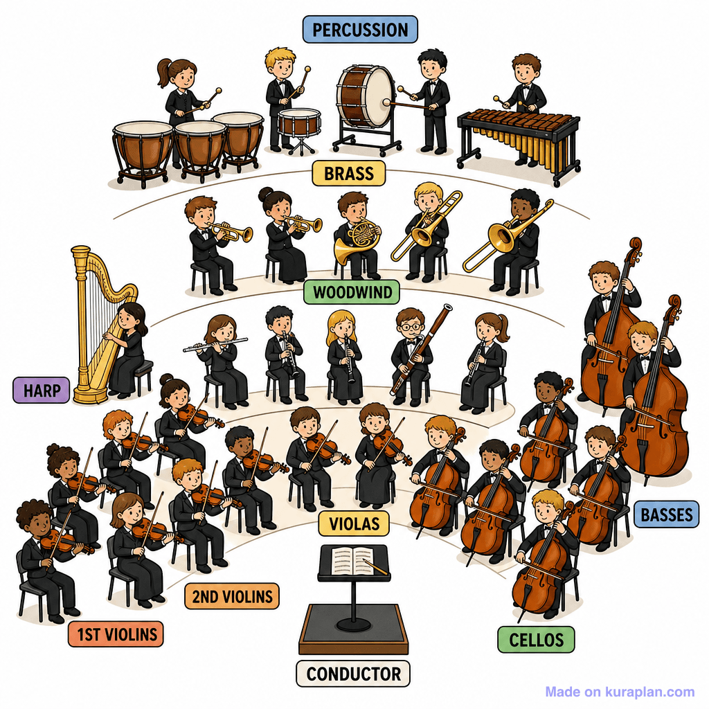 Orchestra Seating Plan Birds Eye