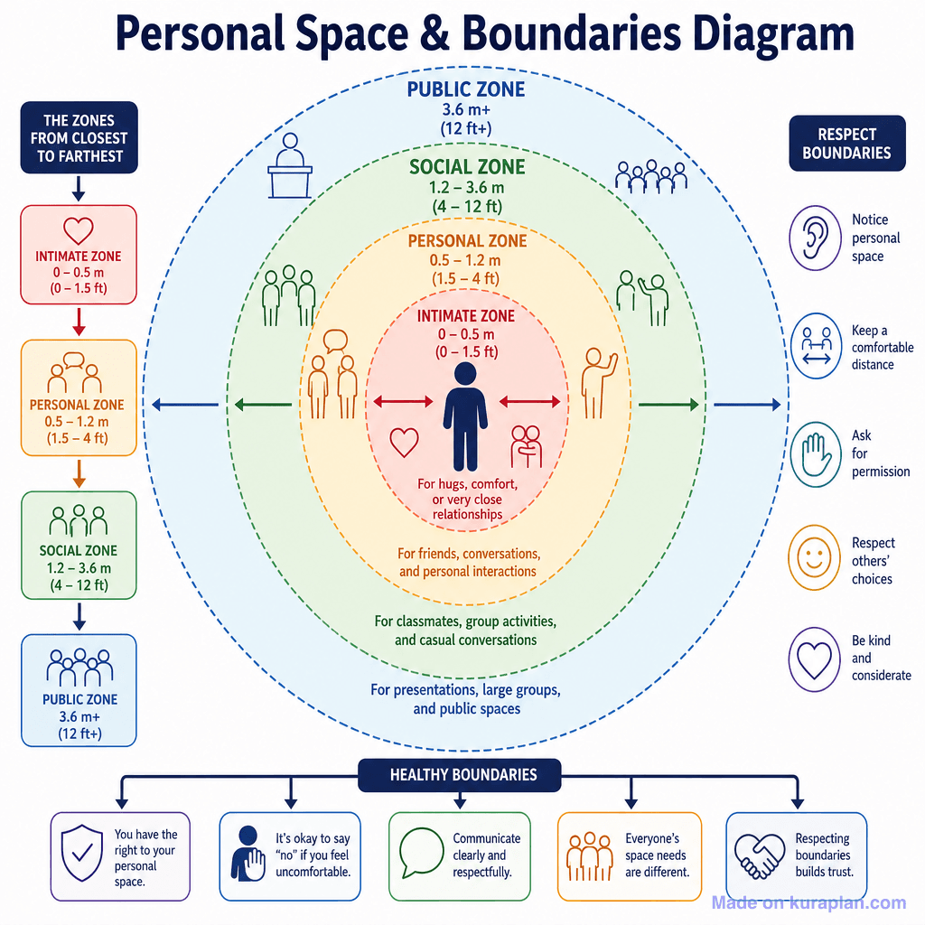 Personal Space & Boundaries Diagram (detailed)