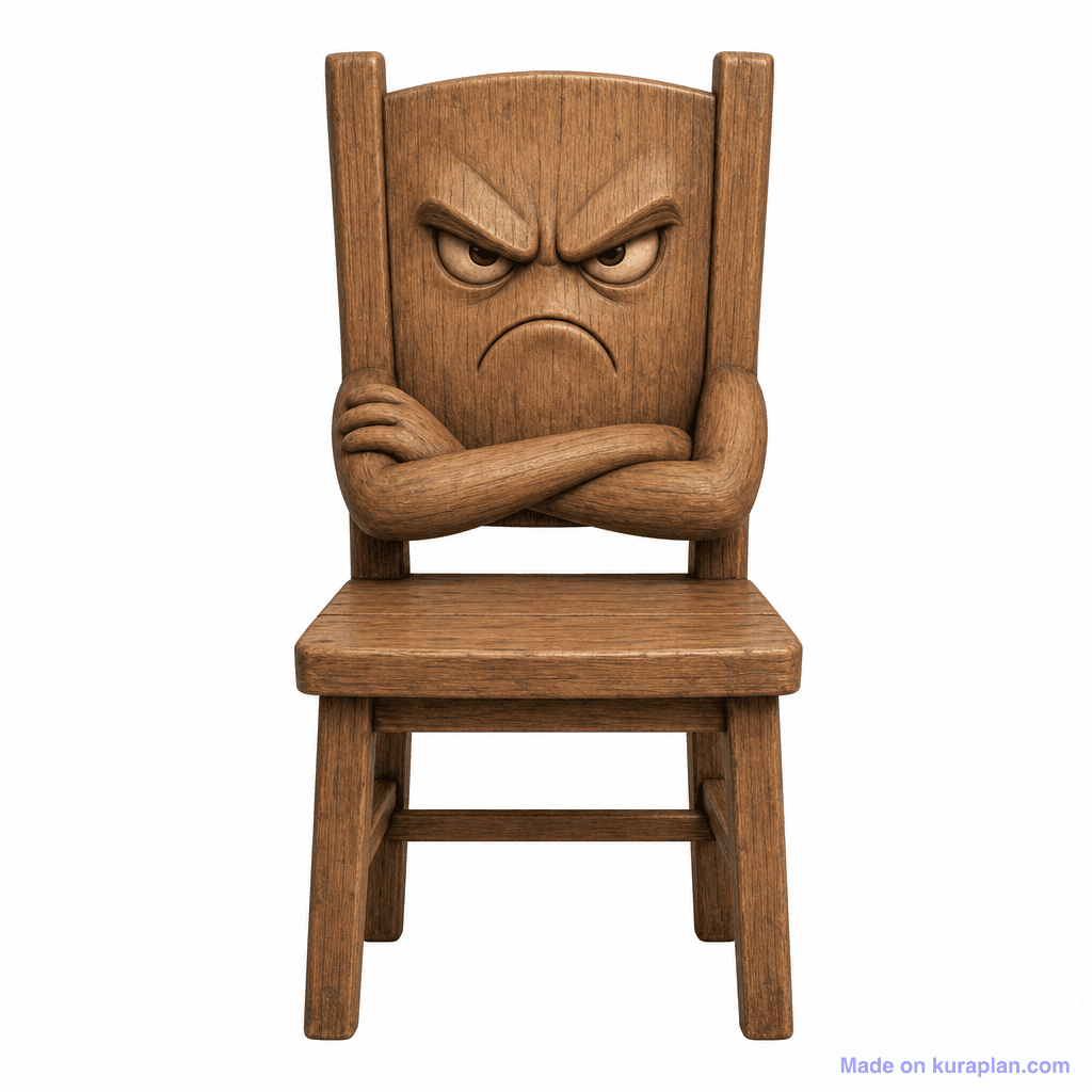 Personification Grumpy Chair