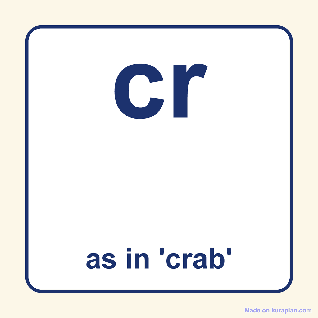 Phonics Blend — 'cr' as in crab