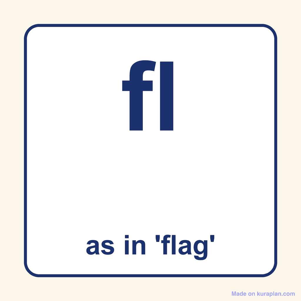 Phonics Blend — 'fl' as in flag