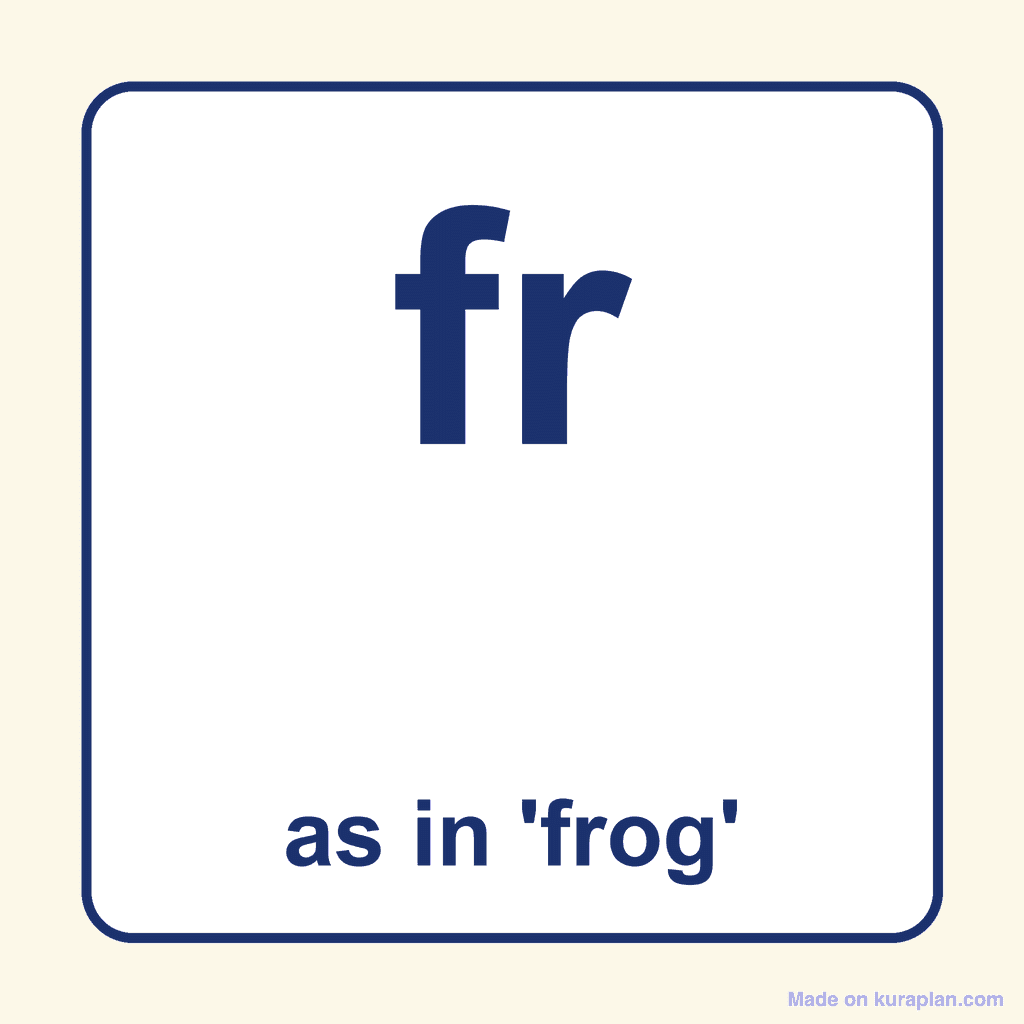 Phonics Blend — 'fr' as in frog
