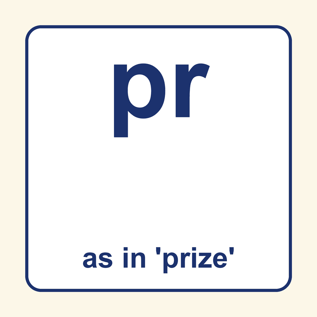 Phonics Blend — 'pr' as in prize