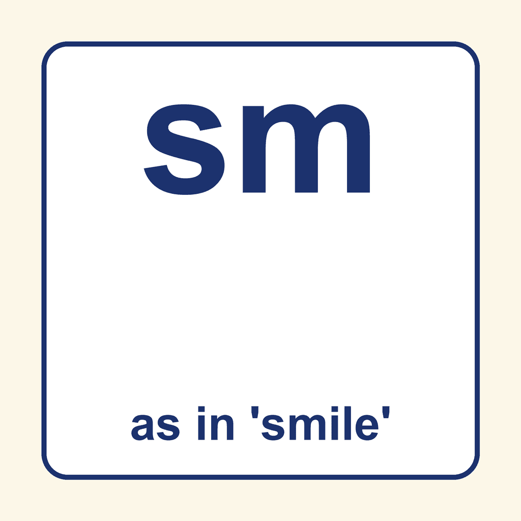 Phonics Blend — 'sm' as in smile