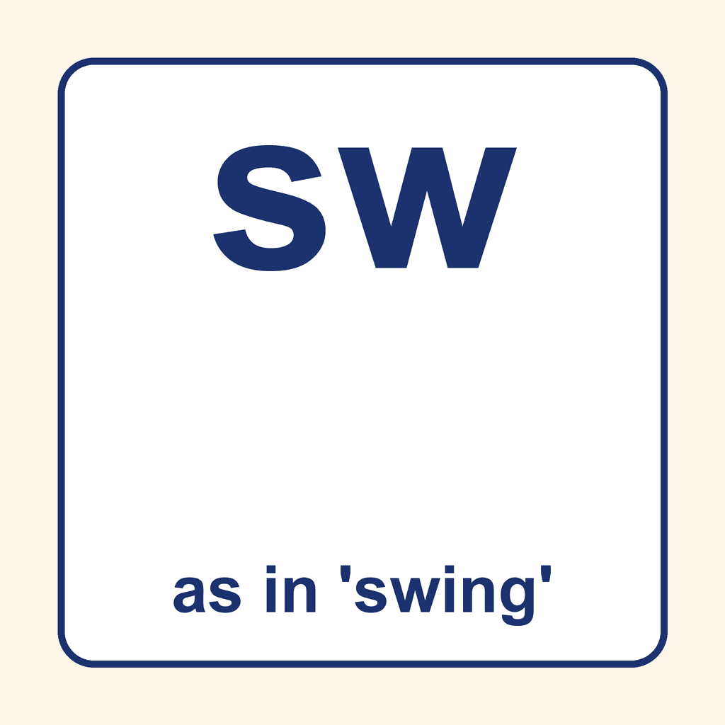 Phonics Blend — 'sw' as in swing