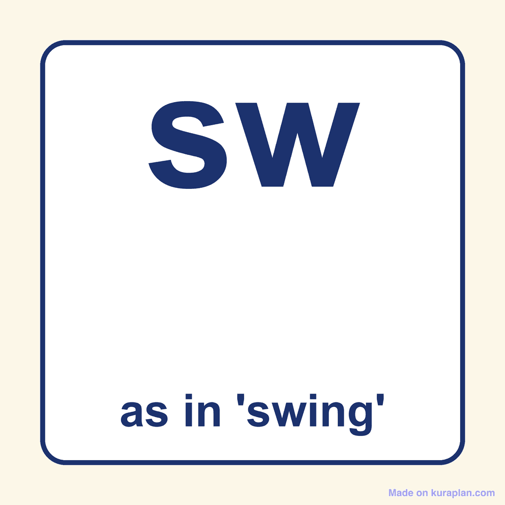 Phonics Blend — 'sw' as in swing