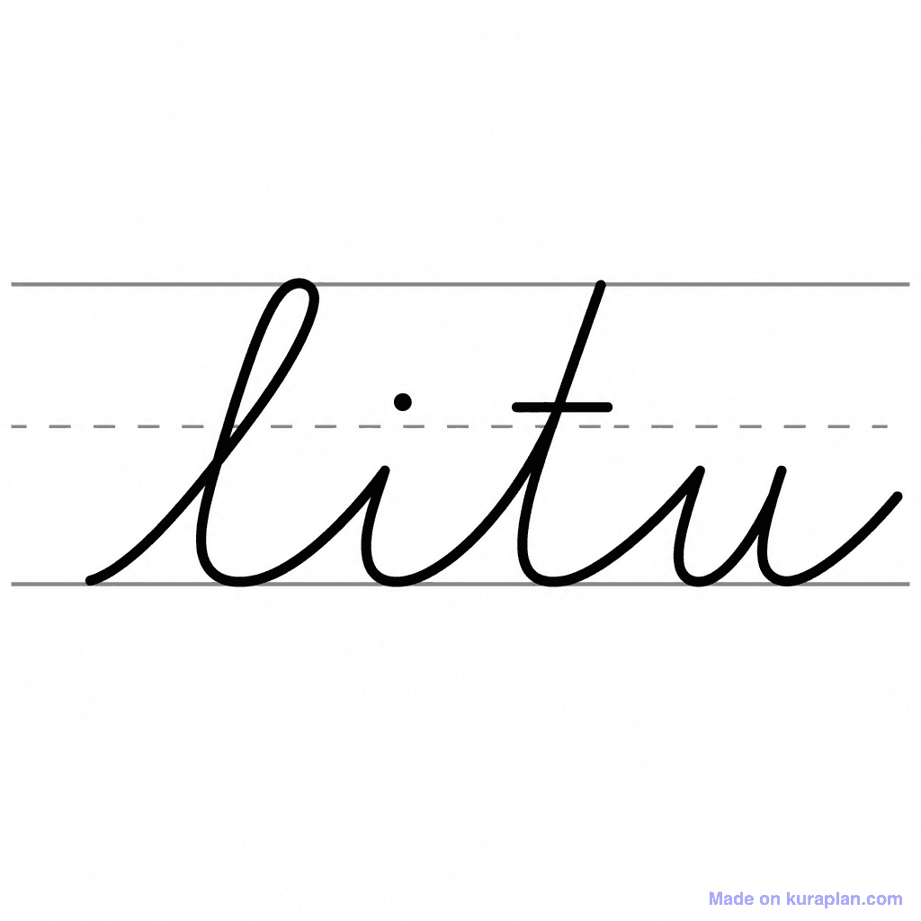Phonics Cursive Handwriting Ladder Family
