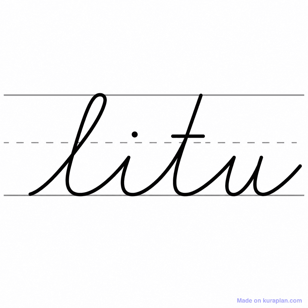 Phonics Cursive Handwriting Ladder Family