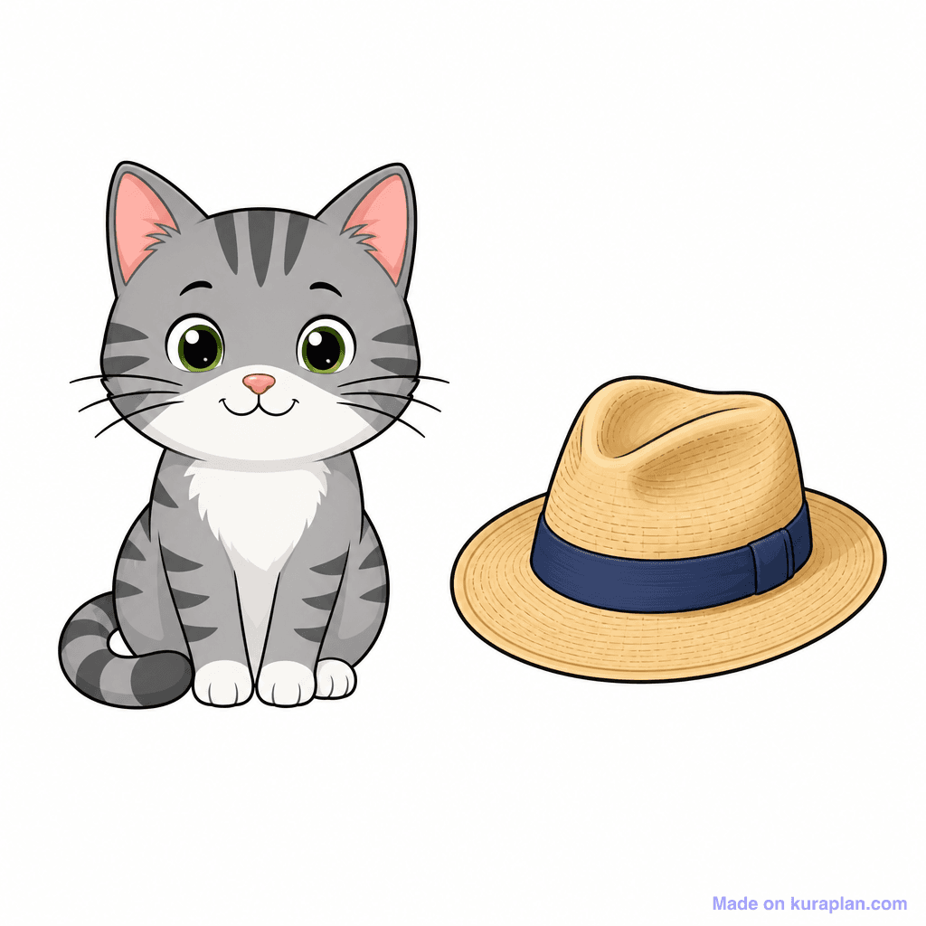 Phonics Cvc Rhyme Pair Cat Hat