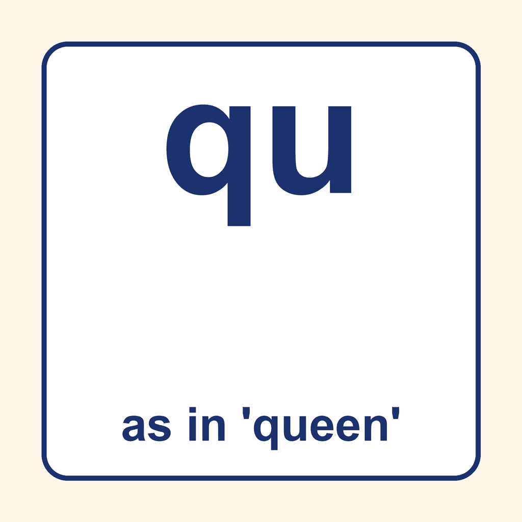 Phonics Digraph — 'qu' as in queen