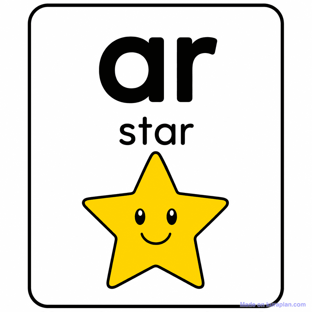 Phonics Sound "ar" — star