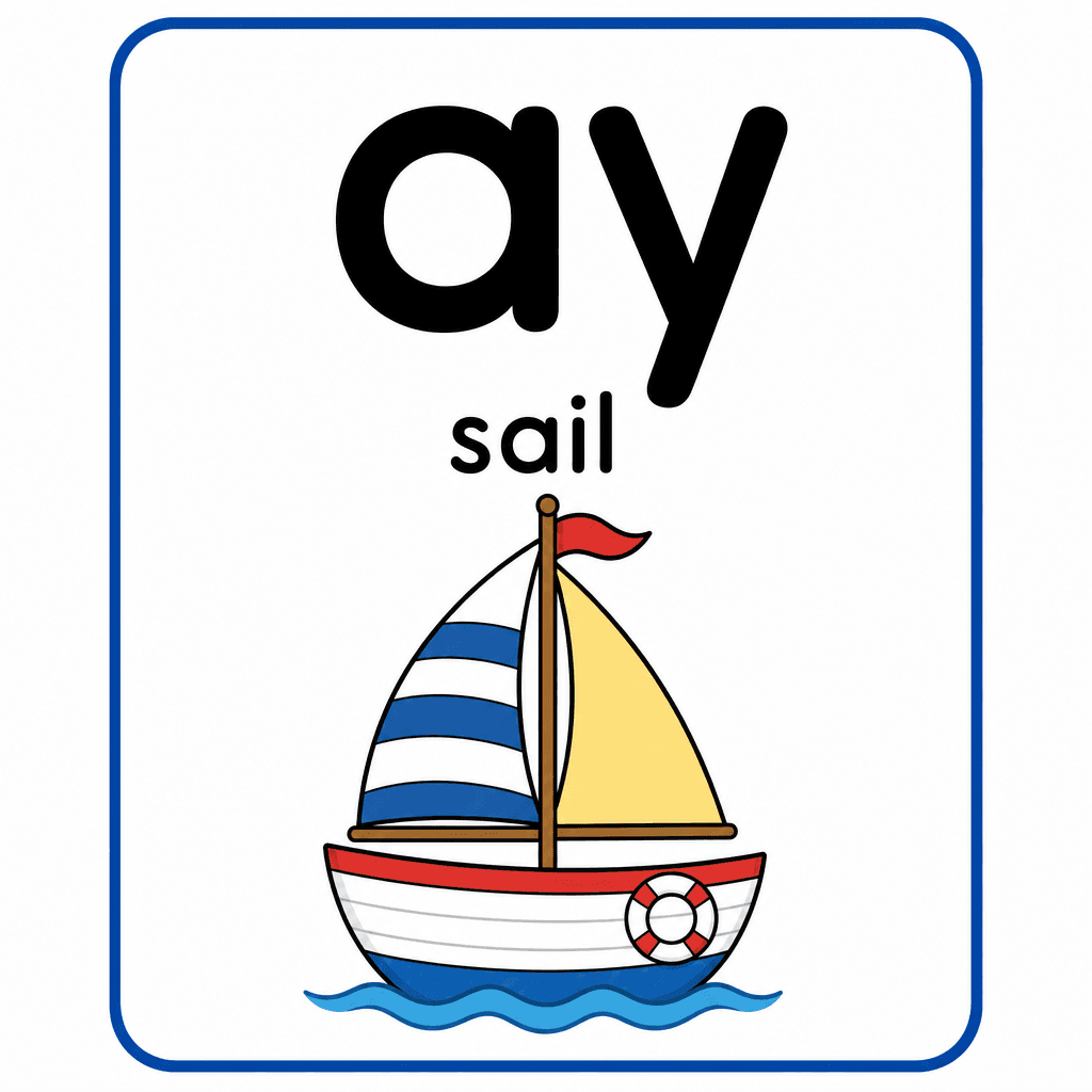 Phonics Sound "ay" — sail
