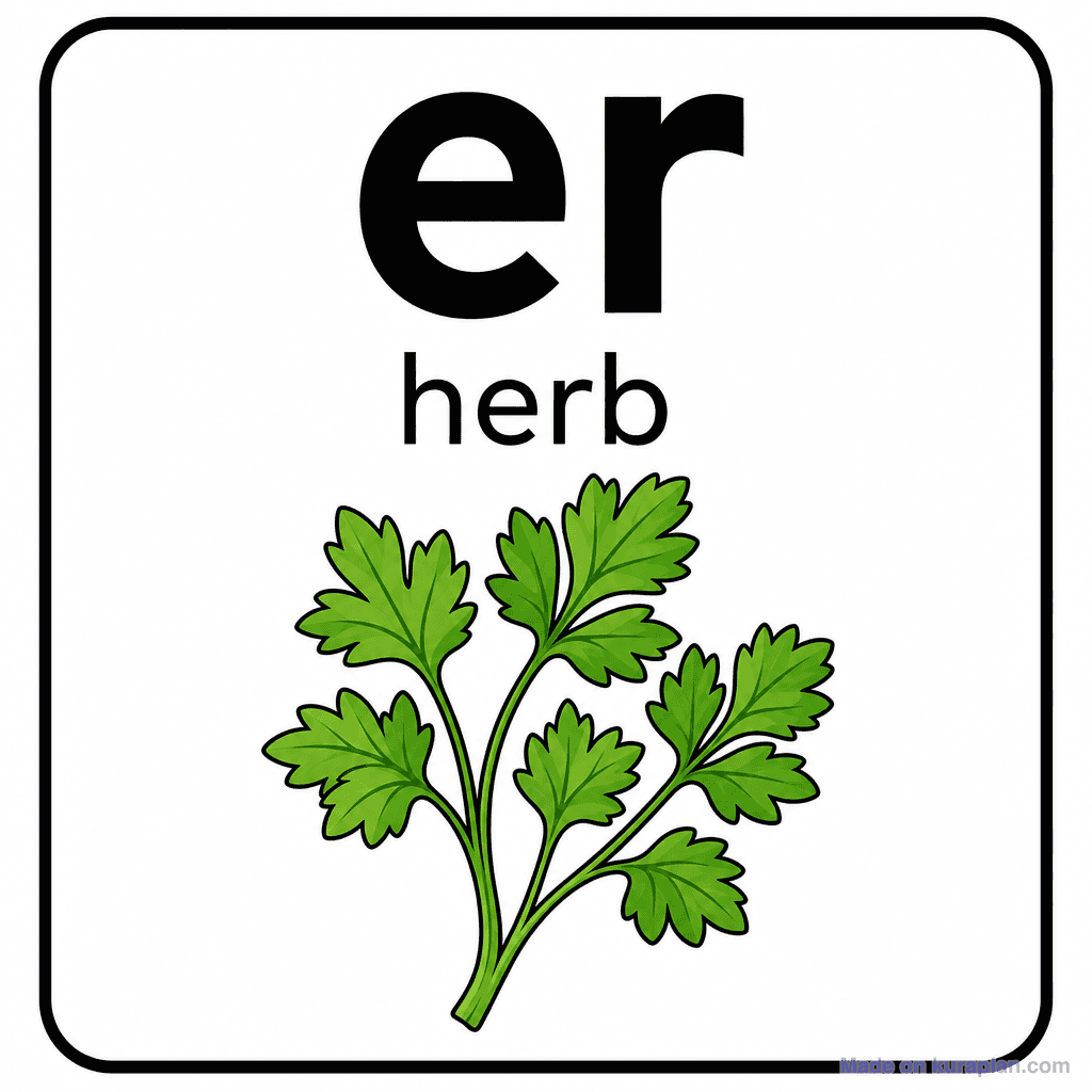 Phonics Sound "er" — herb