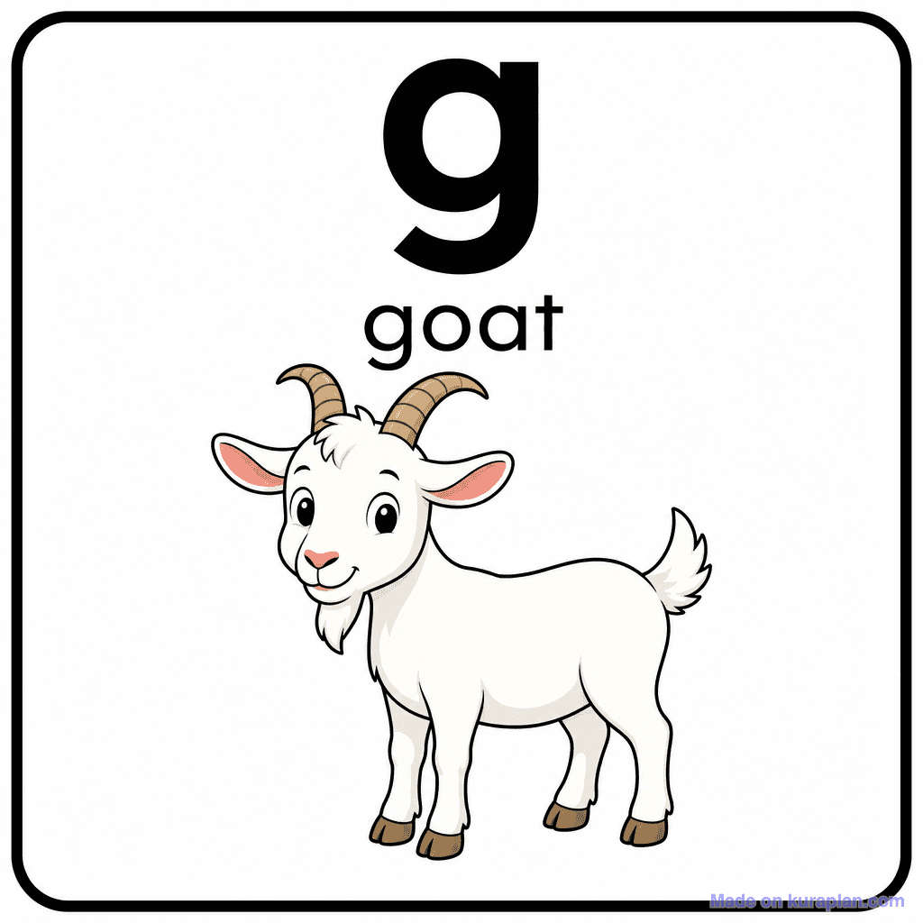Phonics Sound "g" — goat