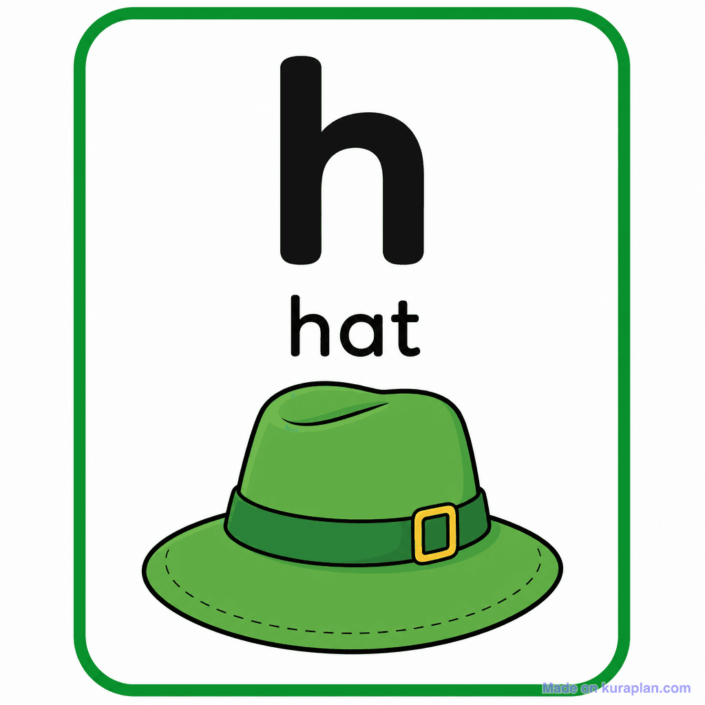 Phonics Sound "h" — hat